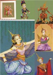 Manorah-Thai Dancer,Puppet Thailand,Song dance,Hanuman took her five body,P ...