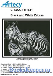 Black and White Zebras (Artecy Cross Stitch)